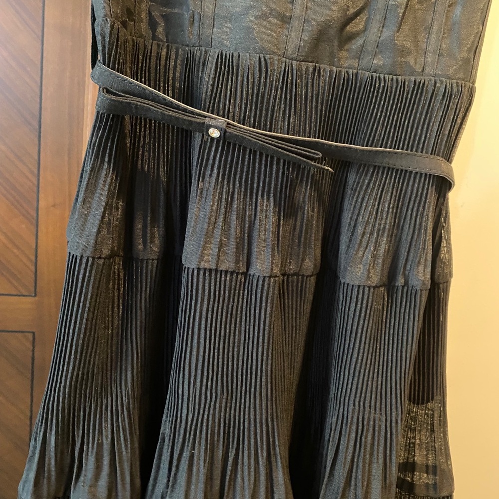 Zimmermann Black Tiered Midi Dress with Sweetheart Bodice - Picture 2 of 8